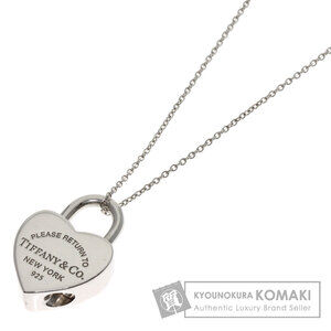 Tiffany Heart Lock Necklace Silver